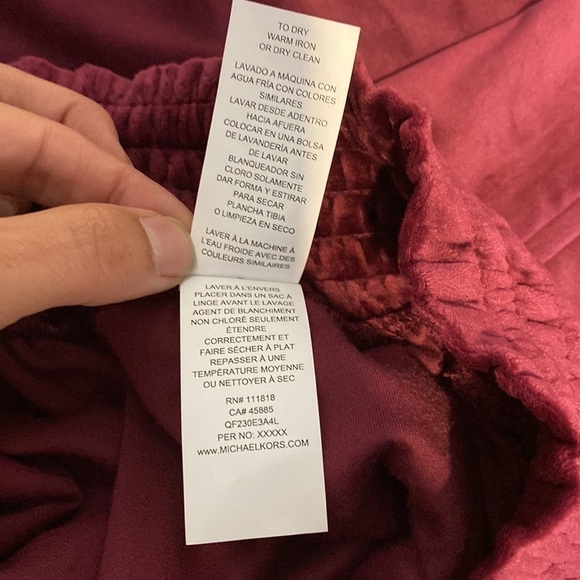 Michael Kors • wide leg Velour Pants - Picture 7 of 10